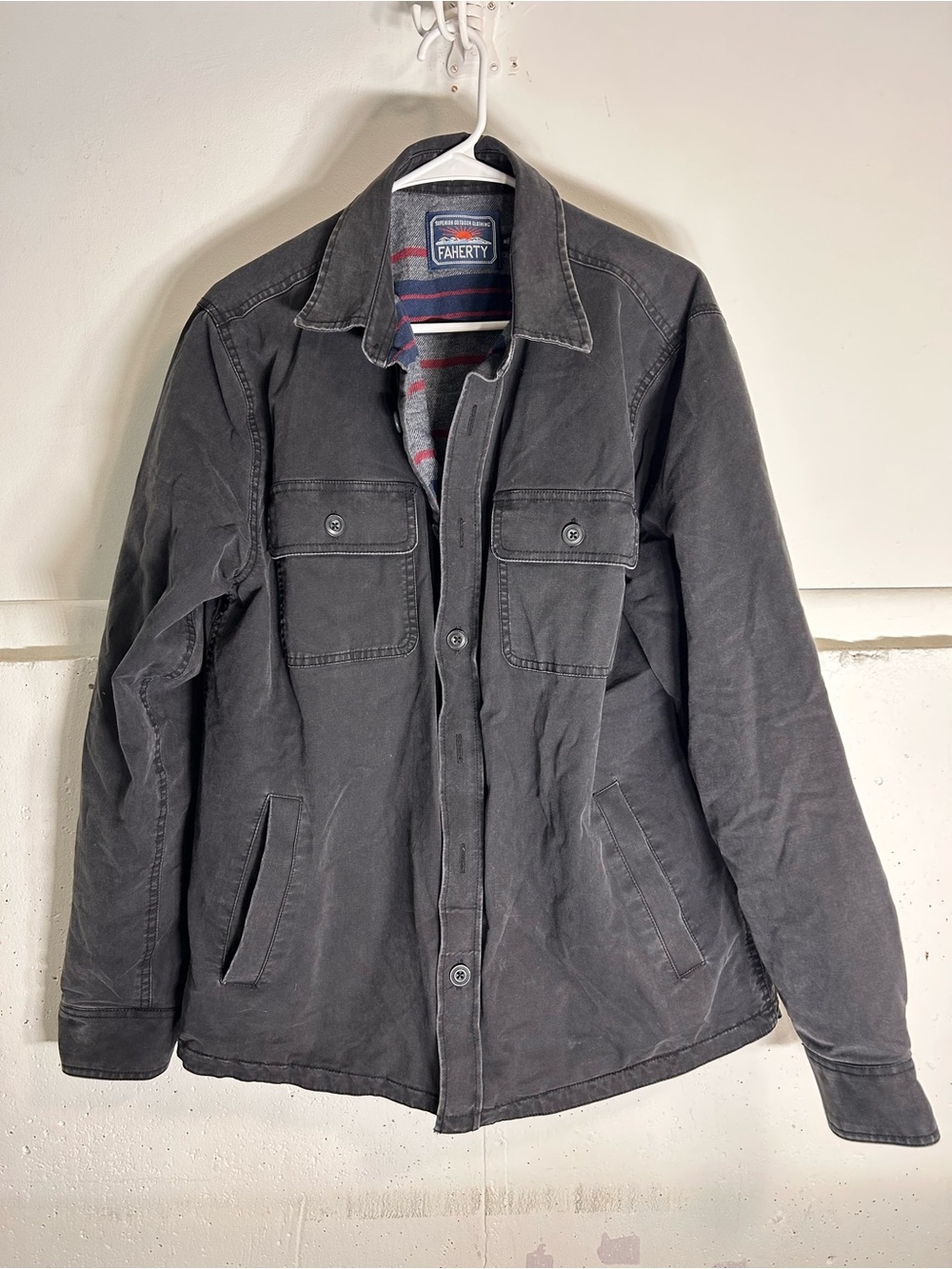 Faherty Men's Dark Gray Field Jacket